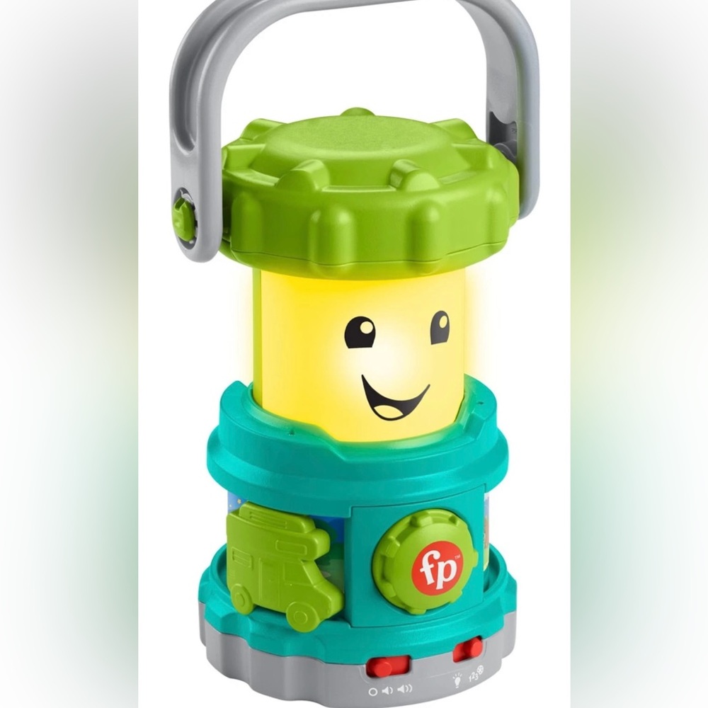 Fisher-Price Laugh Learn Camping Lantern Smiling Lantern Toy for Babies Toddlers